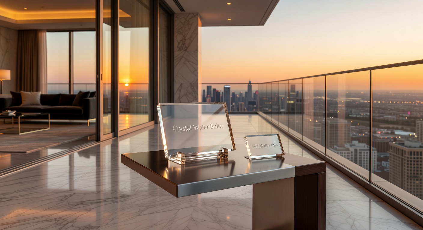 Sunset penthouse suite with balcony
